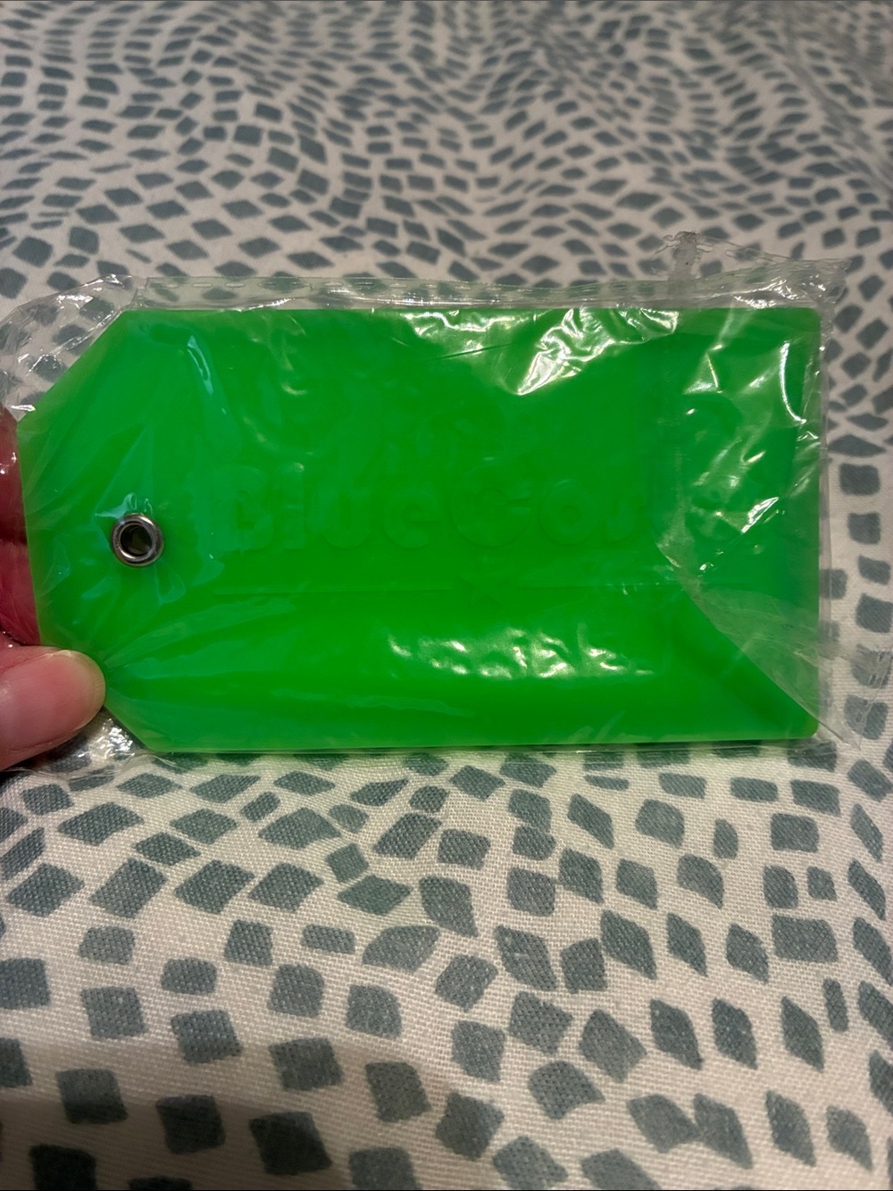 Green Silicone Luggage Tag
